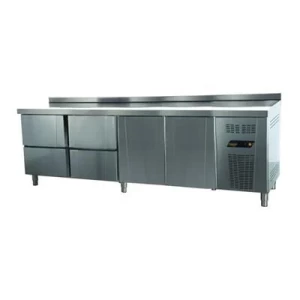 Ndustrio Tezgah Tipi Buzdolabı 4 Çekmeceli + 2 Kapılı Snack Seri TPS-64-4D
