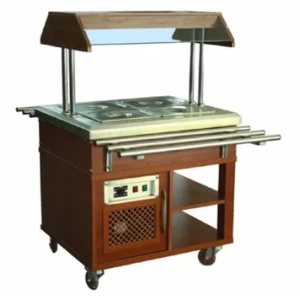Atalay Elektrikli Saladbar 2 Küvet Kapasiteli 80x70x140 ASSB-02