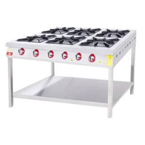 DRN 6 Lı Taban Raflı Ocak Gazlı ve Lpg Li 130x84x85 Cm DRNLOA-6