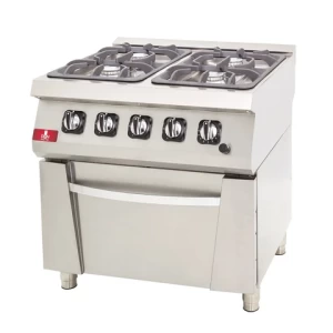 DRN 6'lı Gazlı Kuzine 6 Ocak 1 Fırın 120x73x85 cm DRNGK-1270