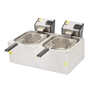 DRN Elektrikli Fritöz 8+8 Litre Ekonomik 71x44x30 cm DRNFRTE-88