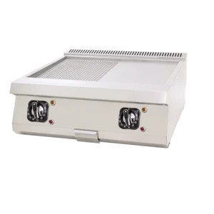 DRN Elektrikli Yarı Oluklu Yarı Düz Pleyt Izgara Set Üstü 80x63x30 cm DRNEI-8060ND