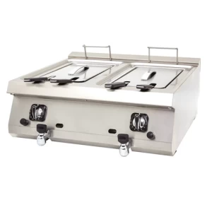 DRN Gazlı Fritöz 10+10 Litre Set Üstü 70x63x30 cm DRNGF-7060