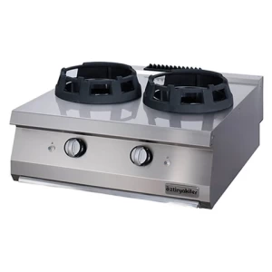 Öztiryakiler Set Üstü İkili Wok Ocak Gazlı 80x70x30 700 Seri